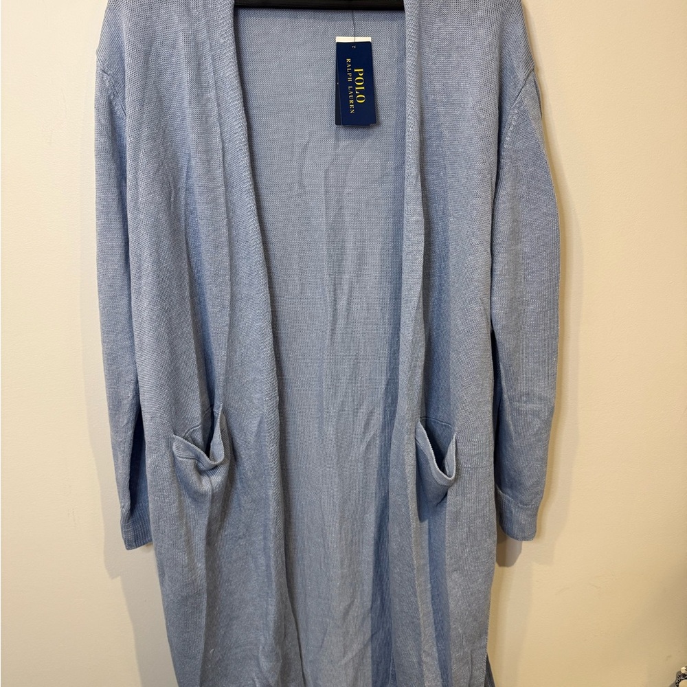 Polo Ralph Lauren Blue Long Women’s Size Large with Slits